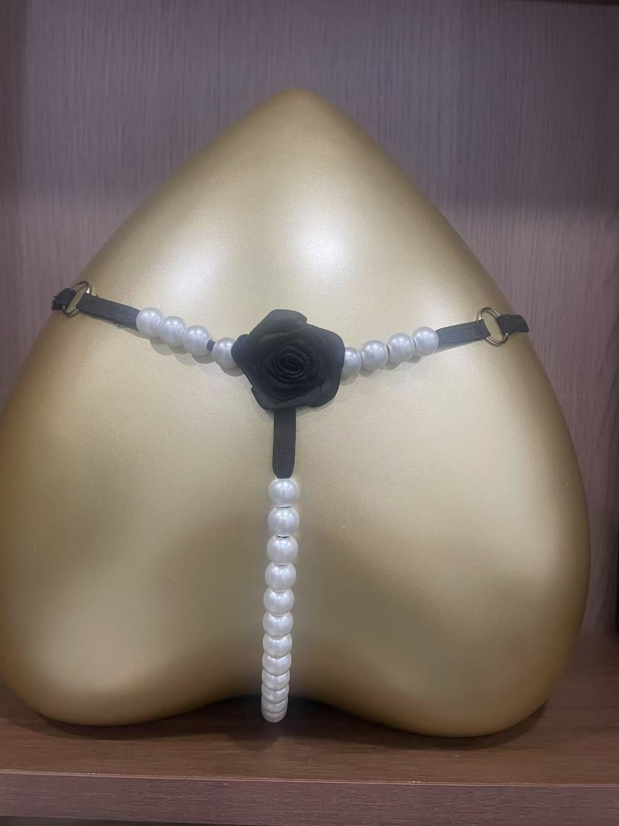 Sexy panties thong low-rise open-crotch transparent T-back