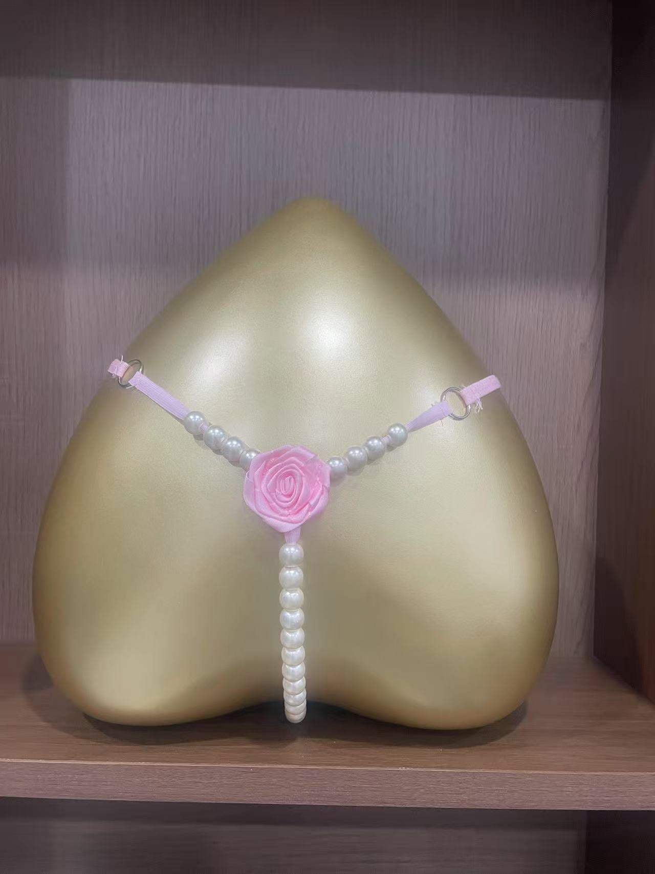 Sexy panties thong low-rise open-crotch transparent T-back