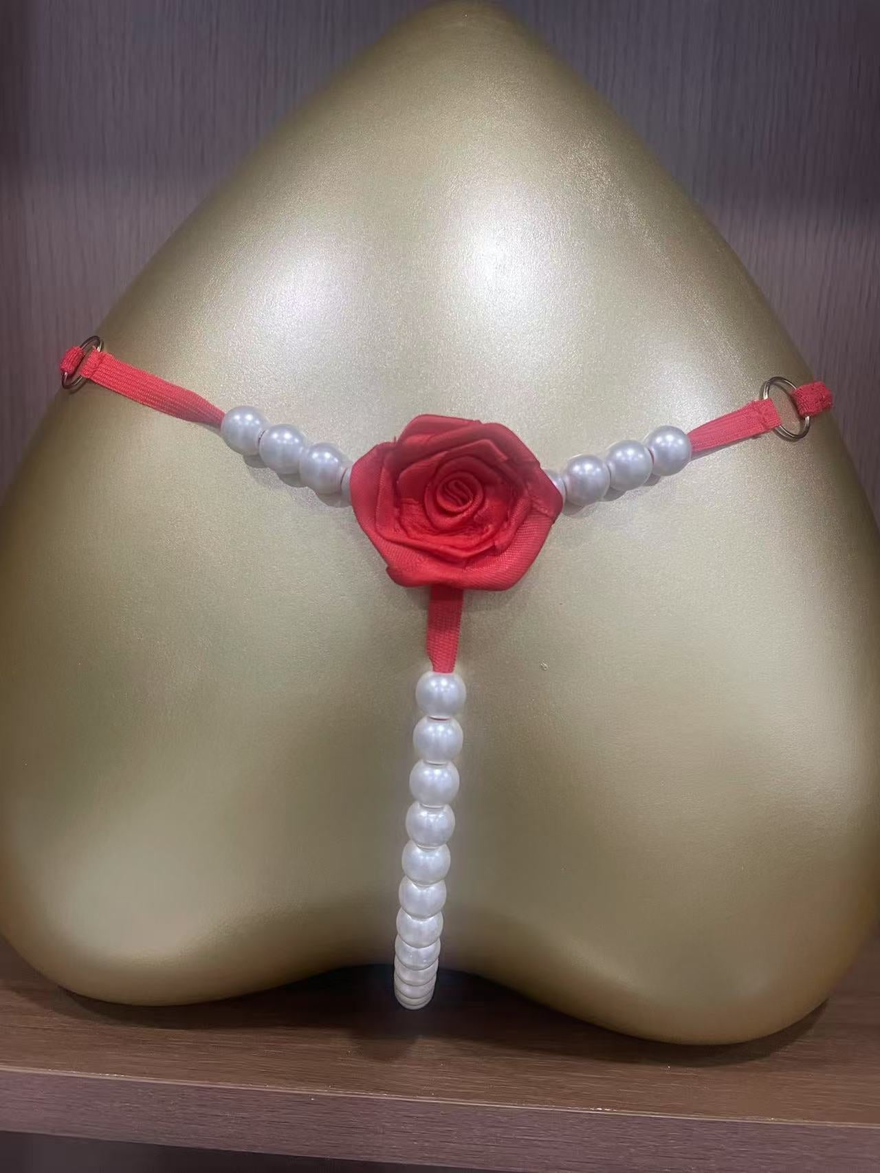 Sexy panties thong low-rise open-crotch transparent T-back