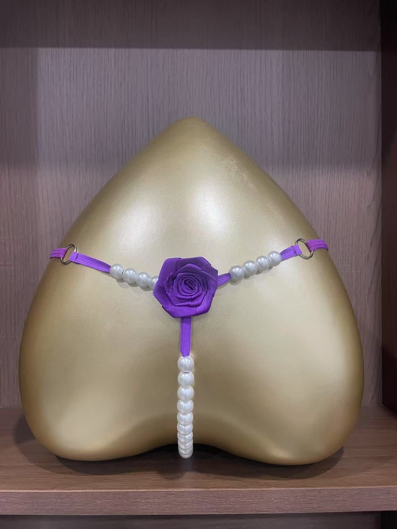 Sexy panties thong low-rise open-crotch transparent T-back